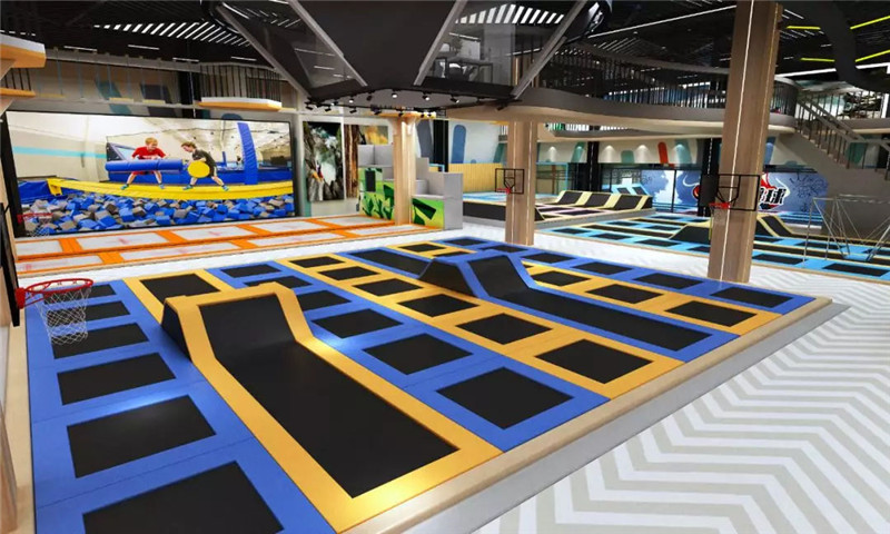 How can trampoline parks improve the interactive experience?