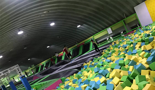 How do you create excitement when opening a trampoline park?